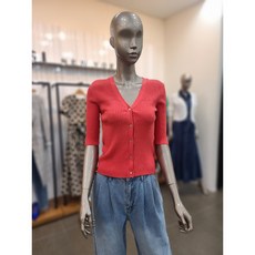 제시뉴욕 브이넥 골지카디건 JC45NSKG3350RD