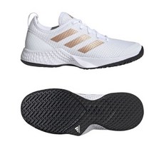아디다스 ADIDAS ( ) COURT CONTROL W 여성 테니스 신발 화이트 / 코퍼 메탈릭 코어 블랙 LDC23 FX3444