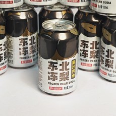 중국 음료 과일 향과 상큼한 맛을 지닌 동북 냉동 배 탄산수 320ml*8캔, 320ml