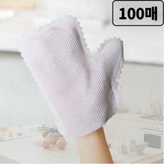 리안하우스 일회용 먼지제거 부직포 청소장갑, 100개