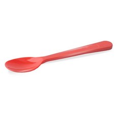 일회용 아이스크림 요거트 스푼 레드 90mm 1봉 1000개2489686, 1개