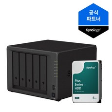 시놀로지 나스 5베이 NAS DS1522+ (6TBx1) 정품 HDD HAT3300, 1L, 1개