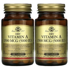 솔가 드라이 비타민A 1500mcg 타블렛, 100정, 2개