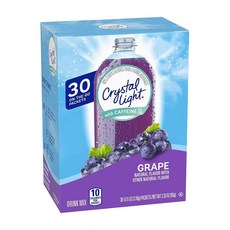 Crystal Light Sugar-Free Energy Grape On-The-Go Po Crystal Light 무설탕 에너지 그레이프 온더고 분말 음료 믹스 0.11온스(3, 4.69g, 1개