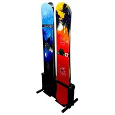 StoreYourBoard 스노우 보드 보관함 독립형 스노우 보드 플로어 랙 보드 4 개, 단일옵션