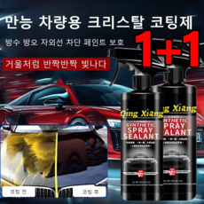 1+1[다용도] 만능 차량용 코팅제 자동차 케어 스프레이 나노 코팅액 긁힘을 방지하고 고온 보호, 500ML*(3+3)
