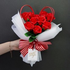 [텐바이텐] [리브인리프] 하트장미 비누꽃다발