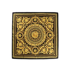 VERSACE 베 르 사체 사치품 20 S / S 스타일 여성 블랙 샌 디 핑크 프린트 스 퀘 어 스카프 iFO 7001 IT03057 I7900