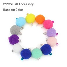 멀티 스타일 벨 볼 고양이 지팡이 교체 티저 머리 재미있는 스틱, 1개, 3.12pcs Ball Random