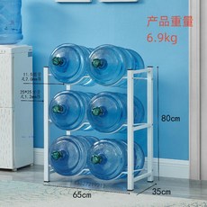 생수통 거치대 사무실 탕비실 업소용 물통 선반 보관, 흰색3단6개(25튜브16~20L6.23kg), 1개