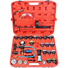 YSTOOL 라디에이터 압력 테스터 냉각수 진공 주입 키트 33PCS 자동차 냉각 시스템 누출 테스트 공압 냉각수 탱크 퍼지 주입 공, 단일옵션