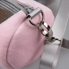 쉬미리 고슴도치 놀이 1P)소동물외출백 기니피그 매트 토끼 외출가방(사은품 따뜻한 산책가방, 핑크(매트 증정)