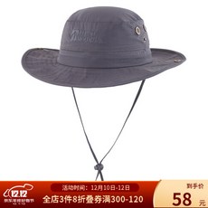 엘몬트 알핀트 mountain 봄·여름 야외 낚시 방풍 관광모자 남녀 차양모자 선캡 큰 챙모자 딥 그레이