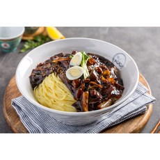 [백년교동짬뽕] 직접 볶아 만드는 고소한 수제냉동짜장면 350g 간편식사