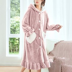 욜업 겨울 후드 잠옷 블랭킷 극세사 담요, 퍼플