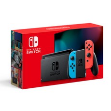 닌텐도 SWITCH 스위치 본체 네온블루 배터리 개선판 새제품 / 강화유리필름포함