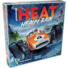 Heat: Heavy Rain 보드 게임 확장판 - 뉴 일본 및 멕시코 트랙! 강렬한 자동차 레이싱 전략 게임 어린이 및 성인을 위한 재미있는 가족 게임 만 10세 이상 1-, 폭우
