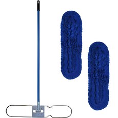 월드크린 극세사 리스킹걸레 90cm 2p + 리스킹 판자루, 1세트, 혼합색상