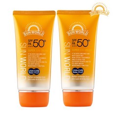 오너클랜 [썬월드] 수퍼 썬크림 80ml 2개 SPF50+PA+++ 워터프루프, 1