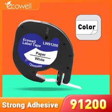Ecowell 방수 프린터 케이스 Dymo Letratag LT-100H LT100H 비즈니스 가방 LT 91201 12267 보관, [03] 1Pcs 91200