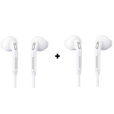 1+1 삼성 전자 삼성이어폰 갤럭시 이어폰 유선이어폰 화이트 갤럭시S6 S7 S8 S9 갤럭시노트 3.5파이 Wolf Boy, EO-EG920B
