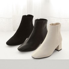 스퀘어토 숏 앵클부츠 (5cm) 사만다