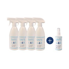 세이프록스 당일발송 바이러스 테스트 보유 뿌리는 소독제 기획전 무향무색, 4개 (100ml 추가증정), 500ml