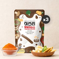  미쓰리 떡볶이 소스 짜장맛 50g x 3개 / 분말 양념 베이스 시즈닝 휴대용 간편한 만능 조리 레시피 