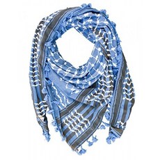 정통 100 %면 패션 디저트 아랍 중동 Keffiyeh Tactical Military Hatta Shemagh 스카프 (블루 블랙 W) ml