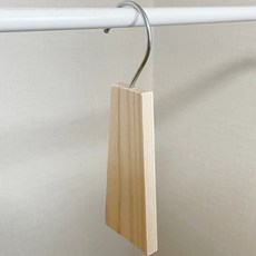센스라벨 옷걸이 탈취 편백나무 히노끼 항균 드레스룸 행거, 1개, 35g