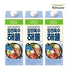 풀무원 요리육수 해물 1000ml X 3팩, 없음, 3개