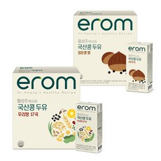 이롬 황성주박사의 국산콩 두유 검은콩 17곡 1박스 검은콩 밤 1박스, 190ml, 32개