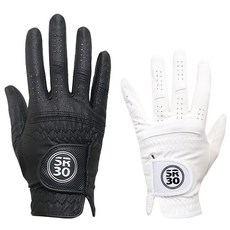 SR30 스페셜 남성용 여성용 극세사 블랙 화이트 골프장갑(왼손 오른손), 오른손에착용, 23호