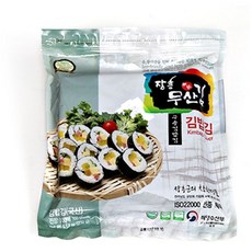 장흥무산김 유기 구운김밥김(전장)100매 1봉 - 산을 쓰지 않은 착한김, 100매, 230g