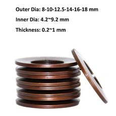 압축 Belleville 디스크 봄 접시 세탁기 충격 흡수 60Si2MnA OD 8/10/12.5/14/16/18mm ID 4.2 9.2mm 두께 0.2 1mm, 02 20pcs, 02 8x4.2x0.3mm (B), 20개