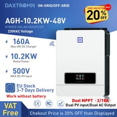 인버터 8200w 160A AC 사인파 입력 8kw 출력 충전기 MPPT 220VAC 48VDC 8.2KW Daxtromn 태양광 하이브리드 8000w 순수 2, 2MPPT BMS WIFI_220-240V | CHIN, 1개