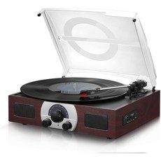 독일 Vinyl 턴테이블 블루투스 LP플레이어 레코드, 기본