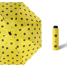신디 3단 접이식 UV 자외선 차단 양산 우산 양우산