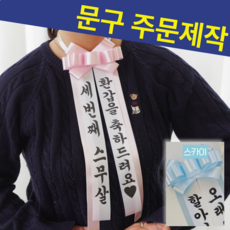 인간화환 문구주문제작 기념일 수능응원, 스카이 SKY