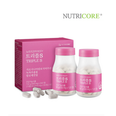 [뉴트리코어] 트리플S 550mg * 120정 (2병) - 체지방 감소 가르시니아 캄보지아 녹차 알로에전잎 다이어트