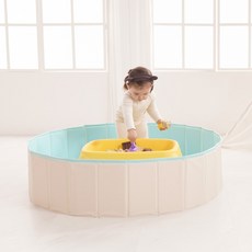 라호플레이매트 [라호] 접이식 놀이매트 민트 볼풀장 물놀이풀장 접이식 놀이매트 민트 대(L) 놀이매트(L)민트