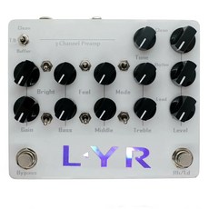 기타 멀티 이펙터 페달 LY ROCK LYR 프리앰프 이펙트 KSR 세레스 3ch 프리앰프용 3 채널, 115840