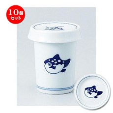[일본정품수입]10個セット 酒器 ふぐひれ酒 [ 6.6 x 9.5cm 170cc ］ | ヒレ酒 ふぐ 珍味 熱燗 お酒 日本, 1개, 한개옵션1