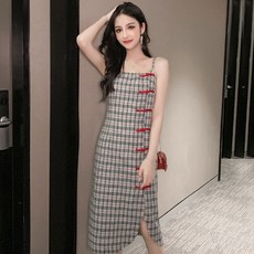 시크 앤티크 쿨링 스커트 뉴 튜브탑 미디 섹시 여장