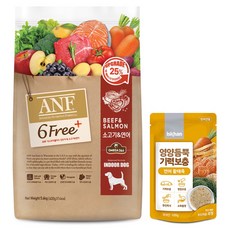 ANF 독 6Free+ 레드(소고기&연어) 5.6kg+영양듬뿍 연어황태죽 100g, 1개 - anf