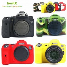 소프트 실리콘 스킨 케이스 보호 커버 DSLR 카메라 가방 캐논 EOS R7 R6 R5 R RP 70D 80D 4000D T100 7D Mark II 7DII 7D2, 1개