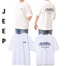 [매장판][24년신상] 지프 JEEP 그래픽 반팔 티 셔츠 남여공용 CP원단