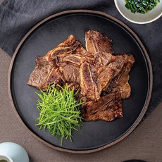 [글램쿡] 청정 블랙앵거스 탑초이스 양념 LA꽃갈비 1kg~1.2kg 소갈비 구이용, 양념 LA 꽃갈비 1kg~1.2kg, 1kg, 1개
