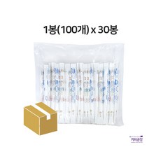 (박스)큐원 미니바 스틱설탕 30봉/1박스 (3g*3000개)
