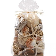  거실인테리어소품 백 of Various Shells and Decorative 볼 브라운 화이트 스피어 Twig 라탄 Woven Assorted for Vases Filled 그릇 